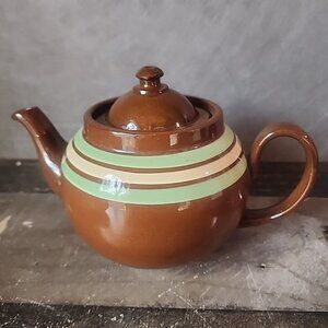 Vintage Ridgeway Old English Redware Clay Tea Pot Made In England
